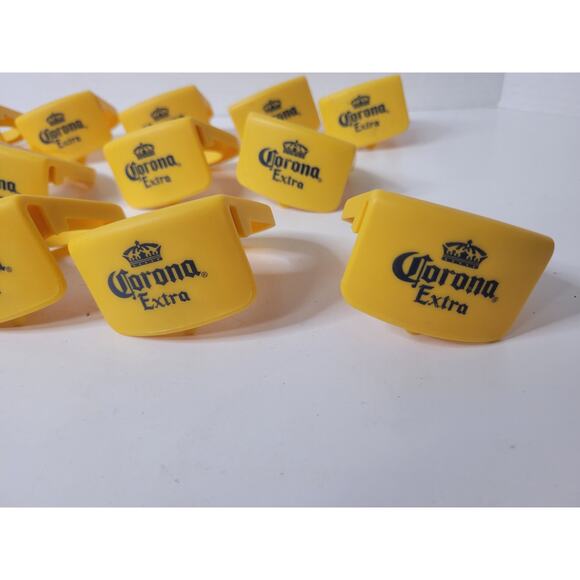 Lot of 14 Corona Extra Coronita Beer Bottle Clips – Yellow & Blue‎ - Picture 2 of 7